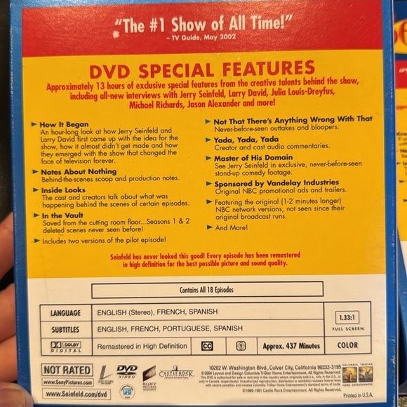 Seinfeld dvd set seasons 1, 2, 3 - Picture 3 of 9